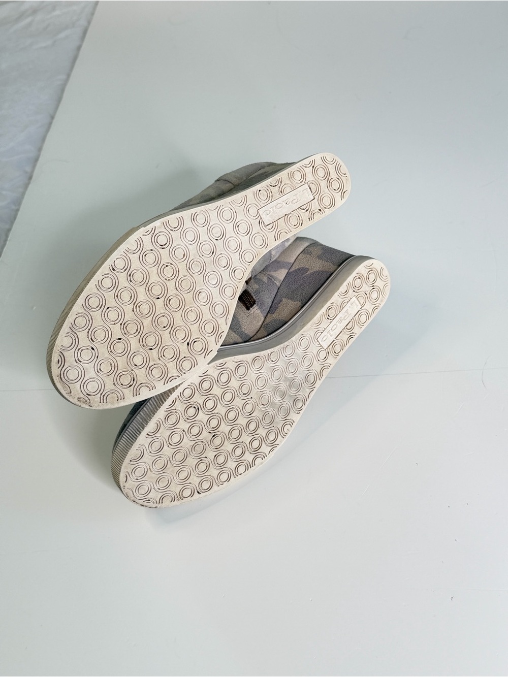 Paolo Beige and Tan Felicia Slip-On High-Top Sneaker - Picture 7 of 9